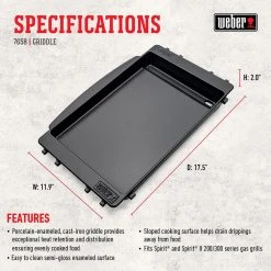 Brand new โ๏ธ Weber Spirit Cast Iron/Porcelain Grill Top Griddle 11.6 in. L X 16.8 in. W 1 pk ๐ 7 Brand new โ๏ธ Weber Spirit Cast Iron/Porcelain Grill Top Griddle 11.6 in. L X 16.8 in. W 1 pk ๐ -Outlet Weber Store 0691aebb bd46 4d8d 896c 1bcd758b4b14