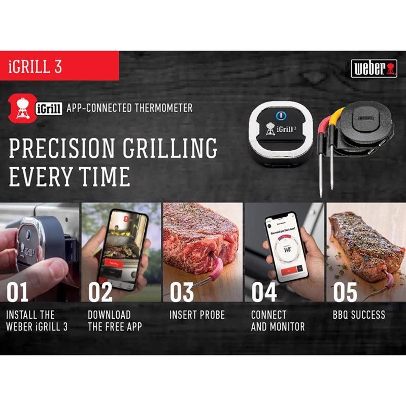 Coupon 🌟 Weber iGrill 3 Digital Bluetooth Enabled Grill/Meat Thermometer 🎁 3 Coupon 🌟 Weber iGrill 3 Digital Bluetooth Enabled Grill/Meat Thermometer 🎁 - Image 3