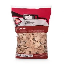 Flash Sale 👏 Weber Firespice Cherry All Natural Cherry Wood Smoking Chips 192 cu in 💯
