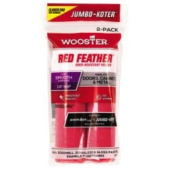 Wholesale ❤️ Wooster Red Feather Velour 4-1/2 in. W X 1/4 in. Mini Paint Roller Cover 2 pk 🛒