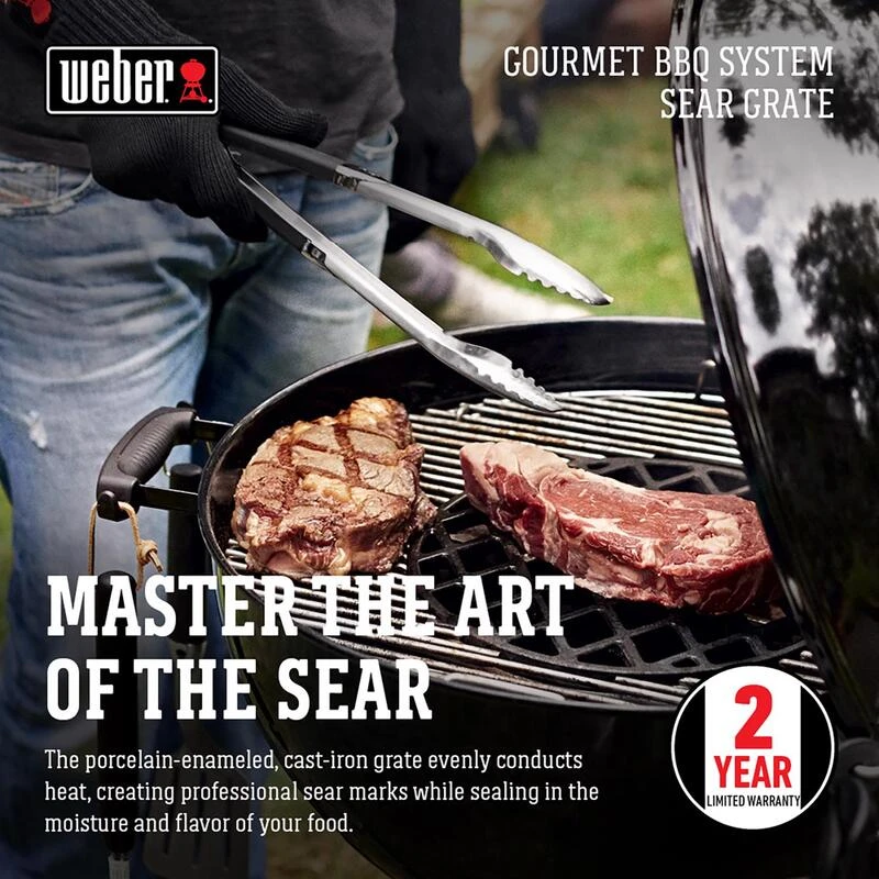 Promo ✔️ Weber Gourmet BBQ System Searing Grate 11.9 in. 0.5 in. W 🔥 2 Promo ✔️ Weber Gourmet BBQ System Searing Grate 11.9 in. 0.5 in. W 🔥 - Image 2