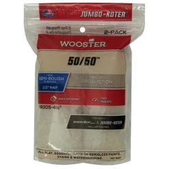 Best reviews of ๐ Wooster Jumbo Koter 50/50 Lambswool Polyester 4.5 in. W X 1/2 in. Paint Roller Cover 2 pk โจ