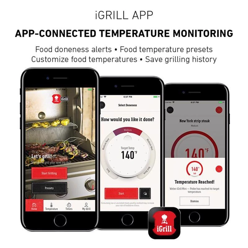 Cheap 🎁 Weber iGrill 2 Digital Bluetooth Enabled Grill/Meat Thermometer ✨ 5 Cheap 🎁 Weber iGrill 2 Digital Bluetooth Enabled Grill/Meat Thermometer ✨ - Image 5