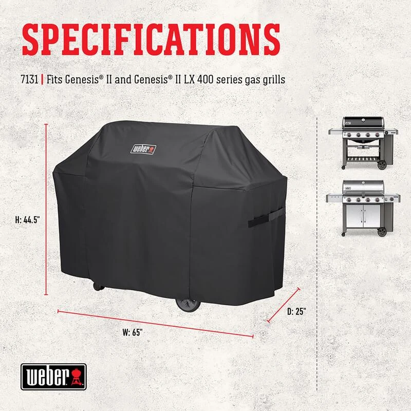 Deals ✨ Weber Genesis II 400 Series Black Grill Cover ❤️ 3 Deals ✨ Weber Genesis II 400 Series Black Grill Cover ❤️ - Image 3
