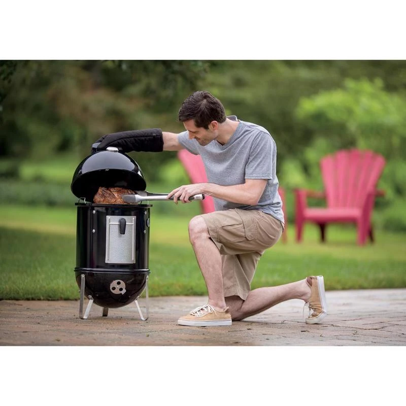Promo 🧨 Weber Smokey Mountain Charcoal/Wood Bullet Smoker Black ✨ 9 Promo 🧨 Weber Smokey Mountain Charcoal/Wood Bullet Smoker Black ✨ - Image 9