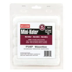 Wholesale ✔️ Wooster Mini-Koter Microfiber 6 in. W X 3/8 in. Mini Paint Roller Cover 10 pk 🎉