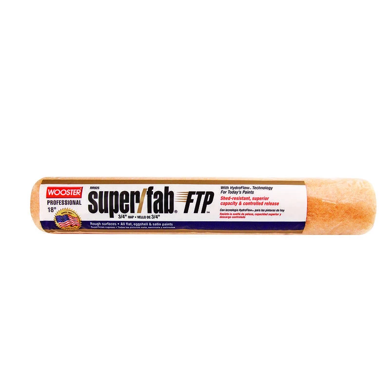 Promo ๐ Wooster Super/Fab FTP Synthetic Blend 18 in. W X 3/4 in. Regular Paint Roller Cover ๐ฏ 1 Promo ๐ Wooster Super/Fab FTP Synthetic Blend 18 in. W X 3/4 in. Regular Paint Roller Cover ๐ฏ