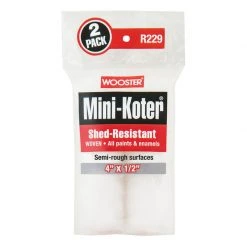 Best reviews of ๐ Wooster Mini-Koter Fabric 4 in. W X 1/2 in. Mini Paint Roller Cover 2 pk โจ