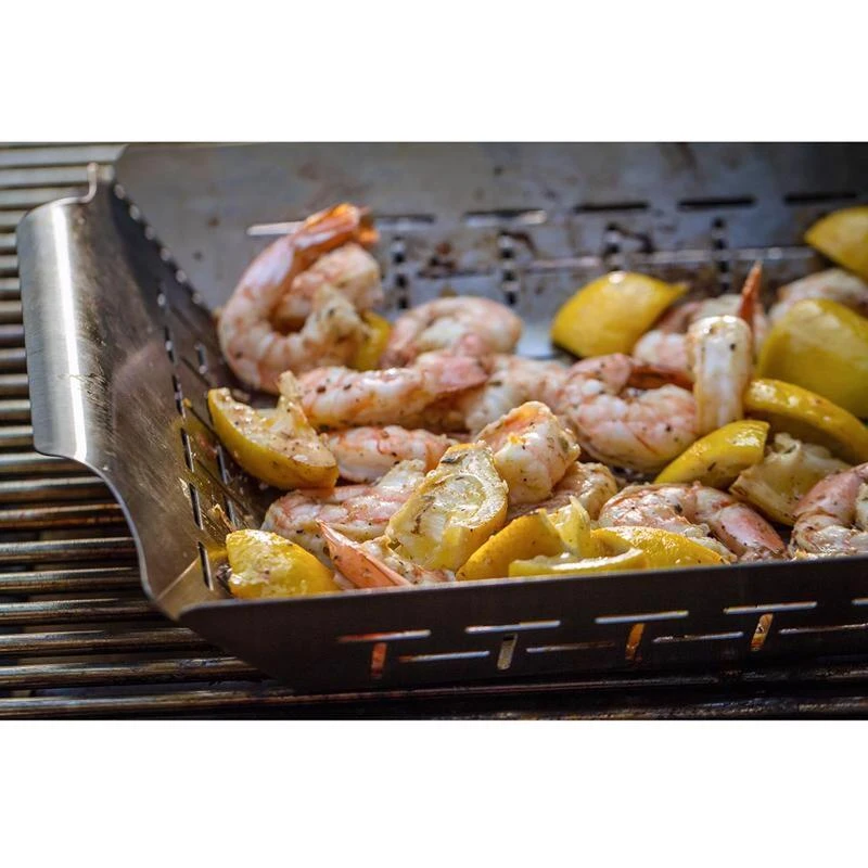 Brand new ⭐ Weber Stainless Steel Grill Basket 13.8 in. L X 11.8 in. W 1 pk ✨ 5 Brand new ⭐ Weber Stainless Steel Grill Basket 13.8 in. L X 11.8 in. W 1 pk ✨ - Image 5