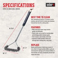 Promo ๐ Weber Grill Brush 1.09 in. H X 21 in. L X 7.09 in. W 1 pk ๐ 8 Promo ๐ Weber Grill Brush 1.09 in. H X 21 in. L X 7.09 in. W 1 pk ๐ -Outlet Weber Store 4377d027 f5e7 4859 9f55 2f35310ae70a