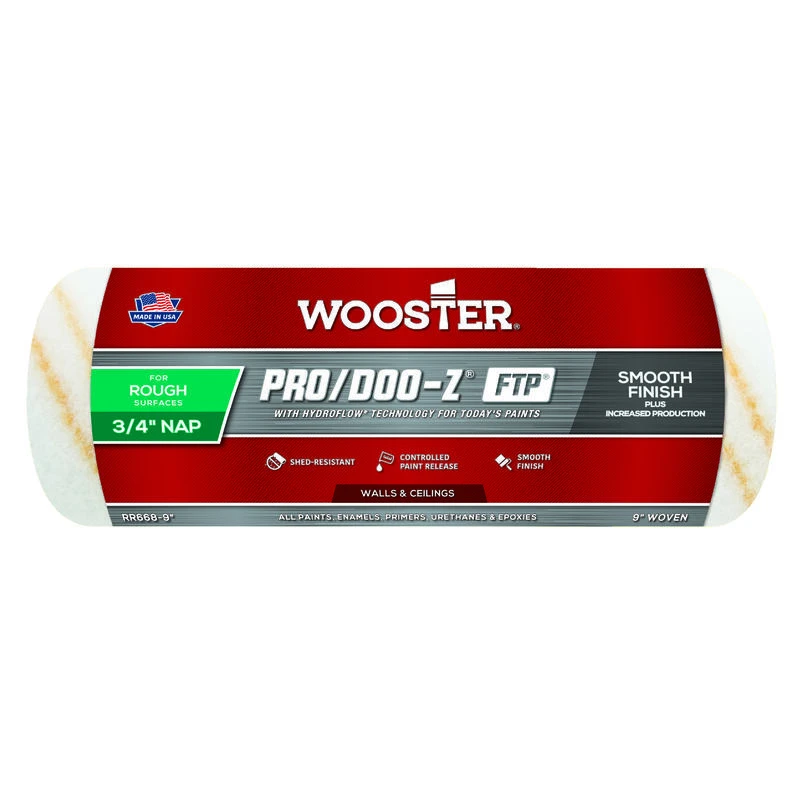 Best Pirce ๐งจ Wooster Pro/Doo-Z FTP Synthetic Blend 9 in. W X 3/4 in. Regular Paint Roller Cover 1 pk โ 1 Best Pirce ๐งจ Wooster Pro/Doo-Z FTP Synthetic Blend 9 in. W X 3/4 in. Regular Paint Roller Cover 1 pk โ