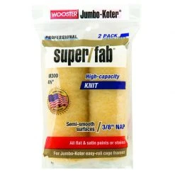 Promo ๐ Wooster Super/Fab Fabric 4-1/2 in. W X 3/8 in. Mini Paint Roller Cover 2 pk ๐