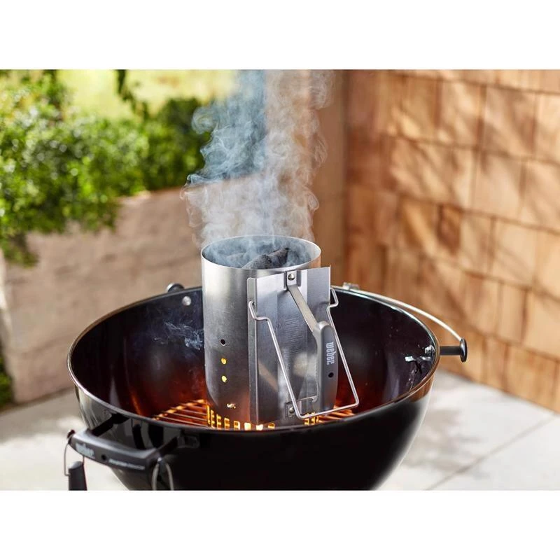 Outlet ✔️ Weber Steel Chimney Starter 12.7 in. L X 8.1 in. W ⌛ 4 Outlet ✔️ Weber Steel Chimney Starter 12.7 in. L X 8.1 in. W ⌛ - Image 4