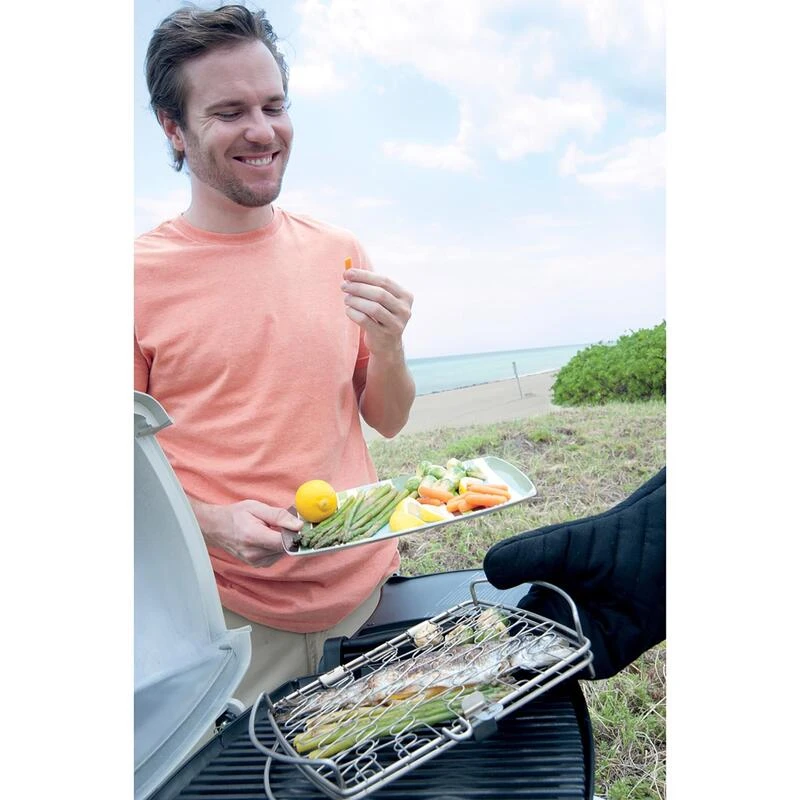 Hot Sale ๐ Weber Stainless Steel Grill Basket 11 in. L X 8.1 in. W 1 pk ๐ 4 Hot Sale ๐ Weber Stainless Steel Grill Basket 11 in. L X 8.1 in. W 1 pk ๐ - Image 4