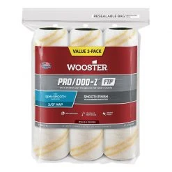 Deals 🔔 Wooster Pro/Doo-Z FTP Synthetic Blend 3/8 in. Paint Roller Cover 3 pk ✔️
