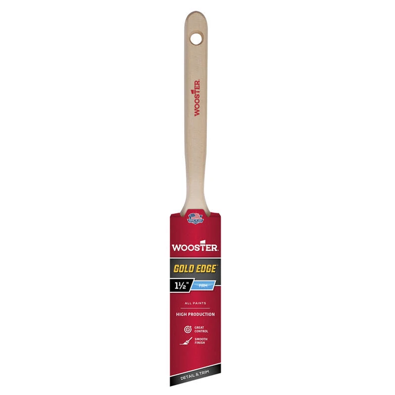 Best Sale 😀 Wooster Gold Edge 1-1/2 in. Angle Paint Brush 🌟 1 Best Sale 😀 Wooster Gold Edge 1-1/2 in. Angle Paint Brush 🌟