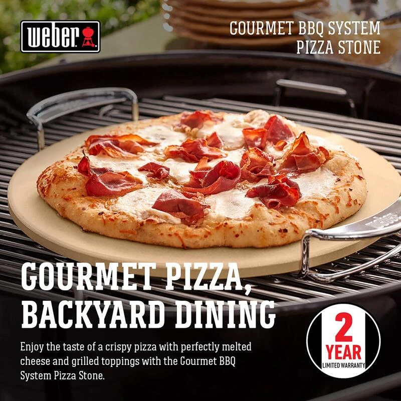 Deals ✔️ Weber Gourmet BBQ System Ceramic Beige Grill Pizza Stone 1 🛒 2 Deals ✔️ Weber Gourmet BBQ System Ceramic Beige Grill Pizza Stone 1 🛒 - Image 2