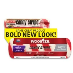 Deals 🌟 Wooster Candy Stripe Mohair Blend 9 in. W X 1/4 in. Regular Paint Roller Cover 1 pk 🛒 -Outlet Weber Store 7046884b fdf3 4e49 8686 b4164dc1bcc5