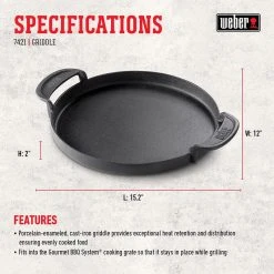 Brand new π Weber Gourmet BBQ System Cast Iron/Porcelain Grill Top Griddle 15.2 in. L X 12 in. W 1 pk β€οΈ 12 Brand new π Weber Gourmet BBQ System Cast Iron/Porcelain Grill Top Griddle 15.2 in. L X 12 in. W 1 pk β€οΈ -Outlet Weber Store 809c2319 ece5 4ecb 82f7 72fc7c994464