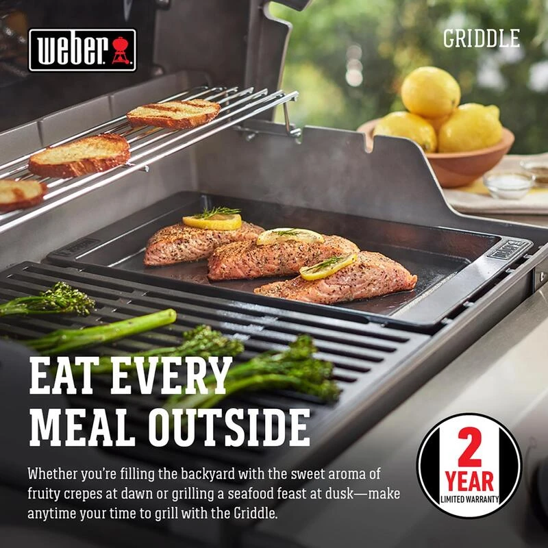 Brand new โ๏ธ Weber Spirit Cast Iron/Porcelain Grill Top Griddle 11.6 in. L X 16.8 in. W 1 pk ๐ 2 Brand new โ๏ธ Weber Spirit Cast Iron/Porcelain Grill Top Griddle 11.6 in. L X 16.8 in. W 1 pk ๐ - Image 2