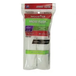 Discount ✔️ Wooster Micro Plush Microfiber 6-1/2 in. W X 5/16 in. Mini Paint Roller Cover 2 pk 🤩