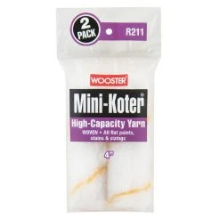 Best Sale 🌟 Wooster Mini-Koter Yarn 4 in. W Mini Paint Roller Cover 2 pk ⌛