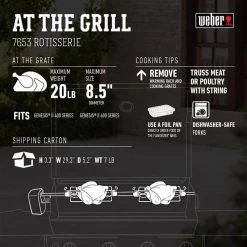 Coupon ✔️ Weber Genesis 400/600 Series Stainless Steel Grill Rotisserie 55.7 in. L X 4.4 in. W 1 pk 🎁 9 Coupon ✔️ Weber Genesis 400/600 Series Stainless Steel Grill Rotisserie 55.7 in. L X 4.4 in. W 1 pk 🎁 -Outlet Weber Store a1af775d cbb1 466b bc1e f063b1896fa1