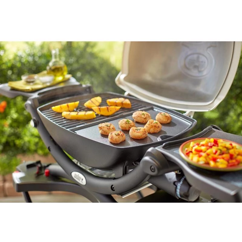 Best Pirce ✨ Weber Q 100/1000 Cast Iron/Porcelain Grill Top Griddle 12.6 in. L X 8.6 in. W 1 pk 🥰 2 Best Pirce ✨ Weber Q 100/1000 Cast Iron/Porcelain Grill Top Griddle 12.6 in. L X 8.6 in. W 1 pk 🥰 - Image 2