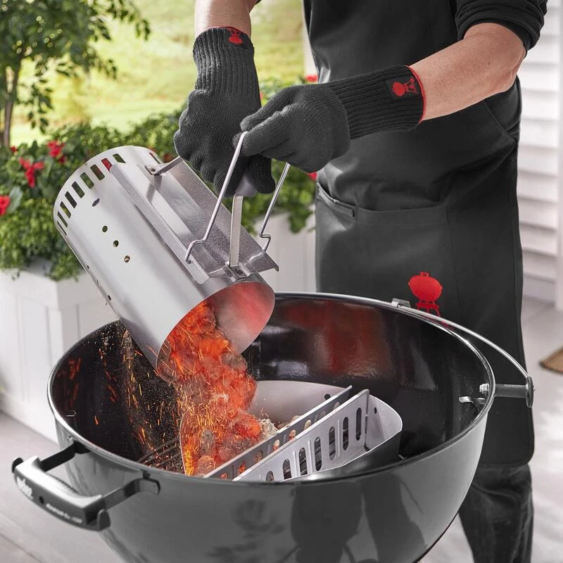 Best Sale 🎉 Weber Black Apron w/Red Kettle Cotton Apron ⌛ 2 Best Sale 🎉 Weber Black Apron w/Red Kettle Cotton Apron ⌛ - Image 2