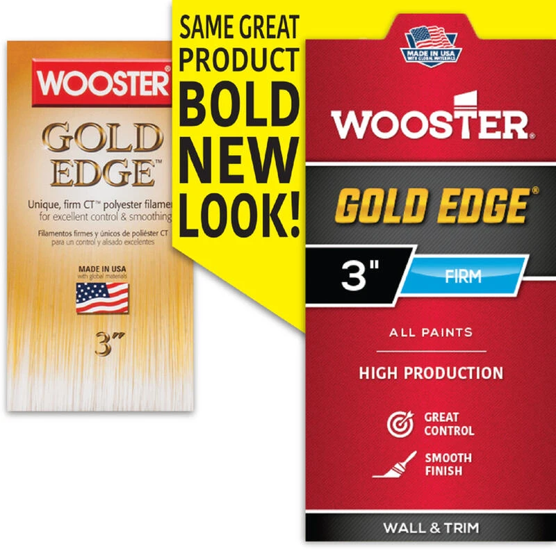 Best Sale 😀 Wooster Gold Edge 1-1/2 in. Angle Paint Brush 🌟 3 Best Sale 😀 Wooster Gold Edge 1-1/2 in. Angle Paint Brush 🌟 - Image 3