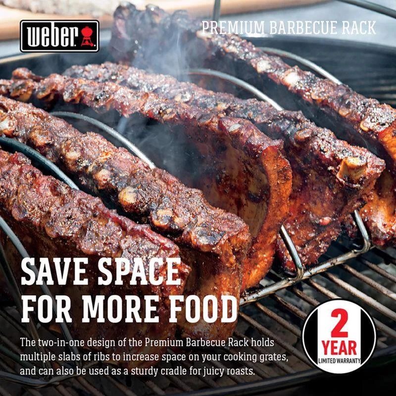 Outlet ⭐ Weber Steel Roasting Rack 17.1 in. L X 10.5 in. W 1 pk ❤️ 2 Outlet ⭐ Weber Steel Roasting Rack 17.1 in. L X 10.5 in. W 1 pk ❤️ - Image 2