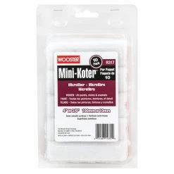 Budget 🧨 Wooster Mini-Koter Microfiber 4 in. W X 3/8 in. Mini Paint Roller Cover 10 pk 🎁