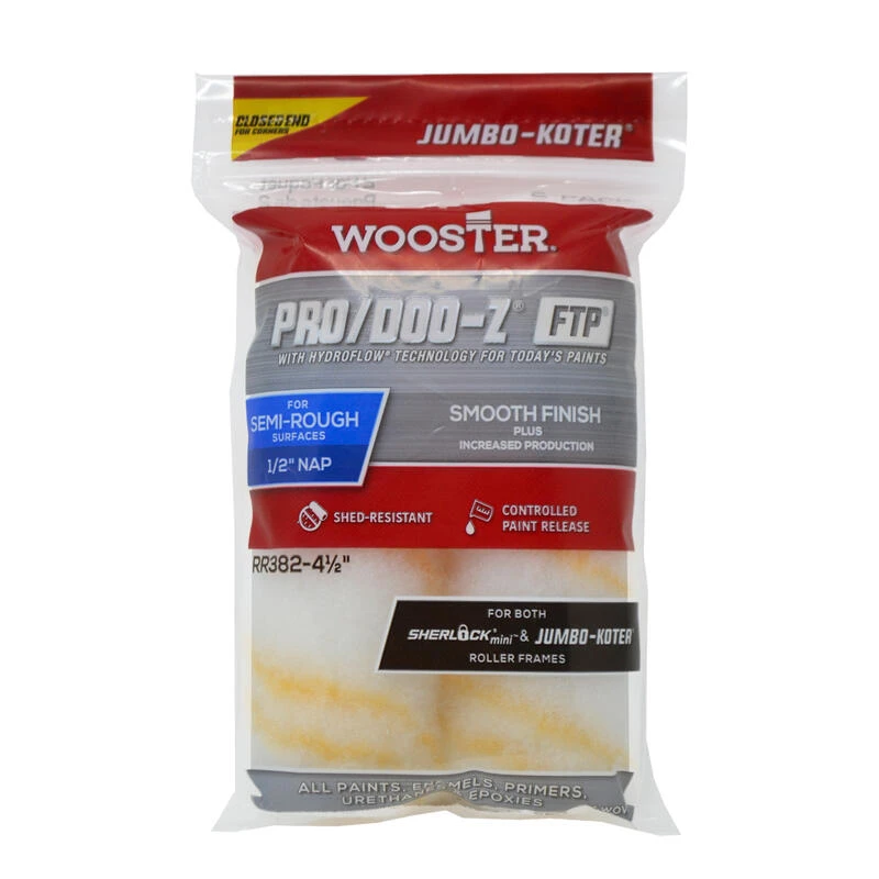 Wholesale ✨ Wooster Pro/Doo-Z 4.5 in. W X 1/2 in. Paint Roller Cover 2 pk 🥰 1 Wholesale ✨ Wooster Pro/Doo-Z 4.5 in. W X 1/2 in. Paint Roller Cover 2 pk 🥰