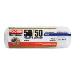 Promo ✨ Wooster 50/50 Lambswool Polyester 9 in. W X 3/4 in. Paint Roller Cover 1 pk 👍