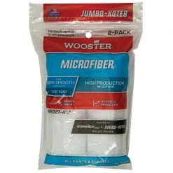Buy 👏 Wooster Jumbo-Koter Microfiber 4-1/2 in. W X 3/8 in. Jumbo Paint Roller Cover 2 pk 🔥