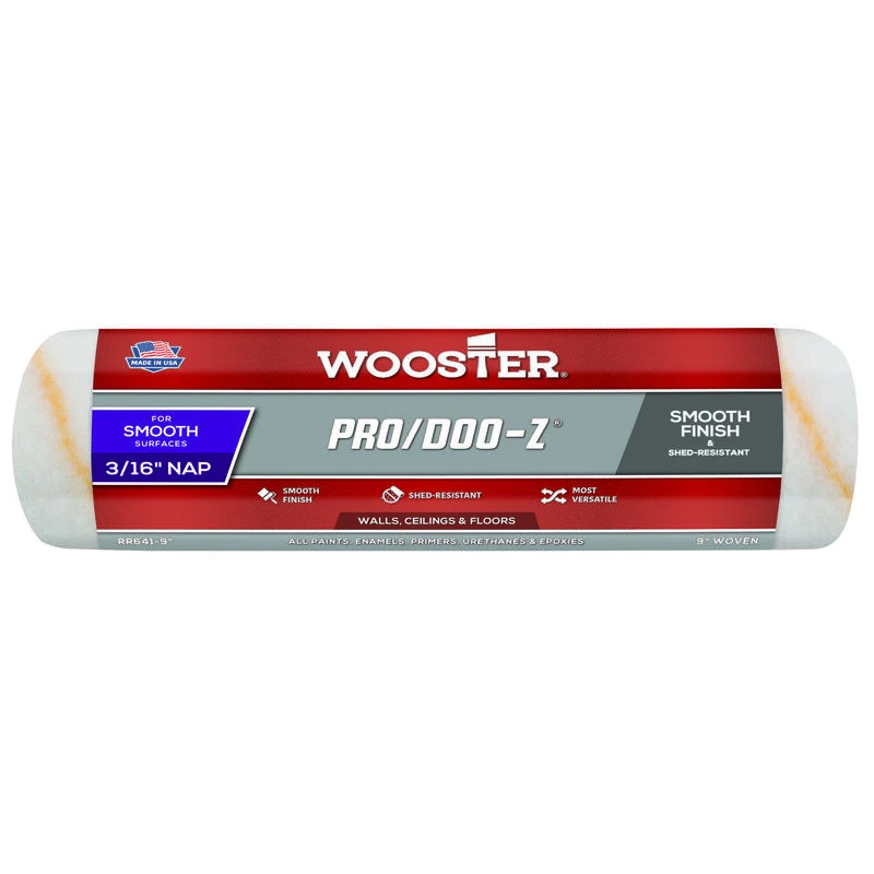 Best Pirce ❤️ Wooster Pro/Doo-Z Fabric 9 in. W X 3/16 in. Paint Roller Cover 1 pk ✨ 1 Best Pirce ❤️ Wooster Pro/Doo-Z Fabric 9 in. W X 3/16 in. Paint Roller Cover 1 pk ✨